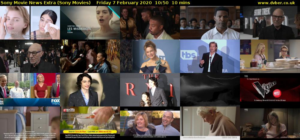 Sony Movie News Extra (Sony Movies) Friday 7 February 2020 10:50 - 11:00
