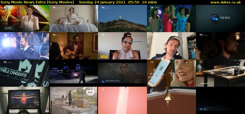 Sony Movie News Extra (Sony Movies) Sunday 24 January 2021 05:50 - 06:00