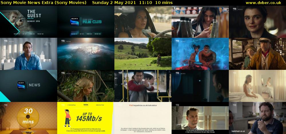 Sony Movie News Extra (Sony Movies) Sunday 2 May 2021 11:10 - 11:20