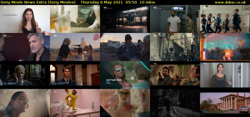 Sony Movie News Extra (Sony Movies) Thursday 6 May 2021 05:50 - 06:00