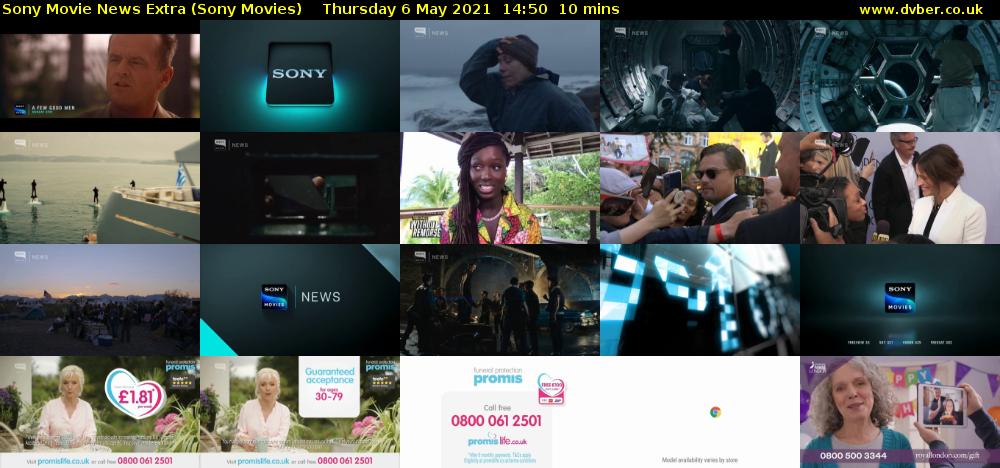 Sony Movie News Extra (Sony Movies) Thursday 6 May 2021 14:50 - 15:00