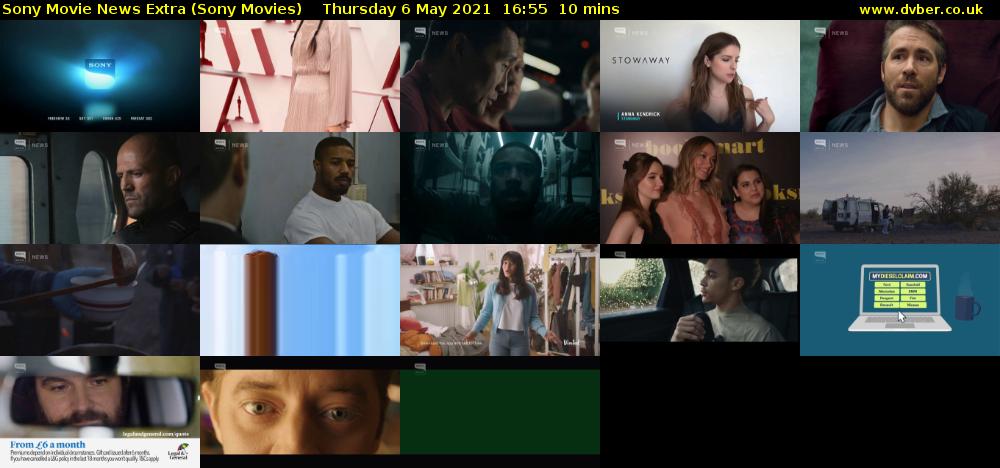 Sony Movie News Extra (Sony Movies) Thursday 6 May 2021 16:55 - 17:05