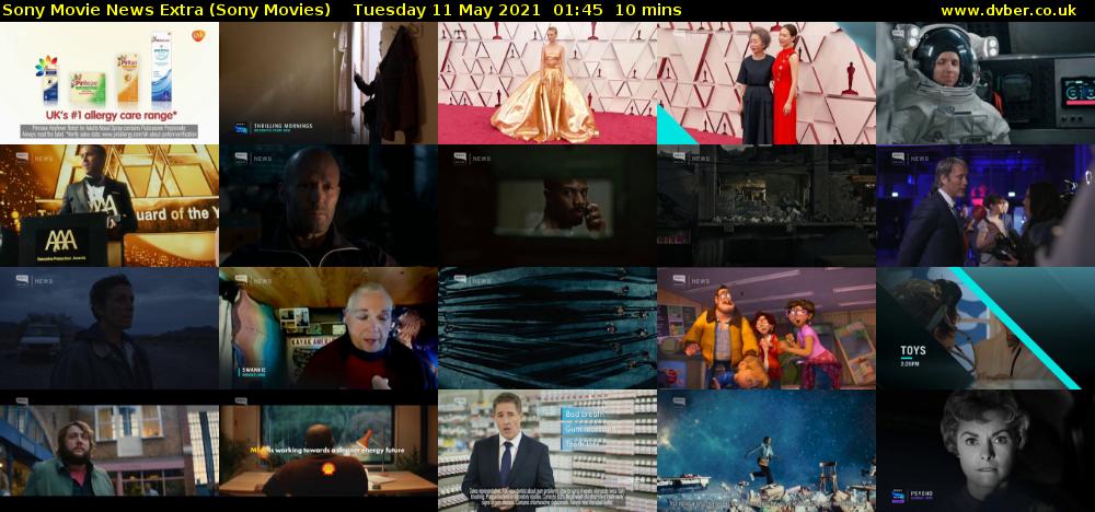 Sony Movie News Extra (Sony Movies) Tuesday 11 May 2021 01:45 - 01:55