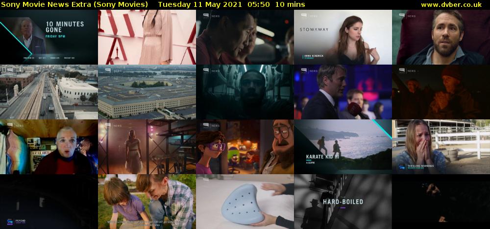 Sony Movie News Extra (Sony Movies) Tuesday 11 May 2021 05:50 - 06:00