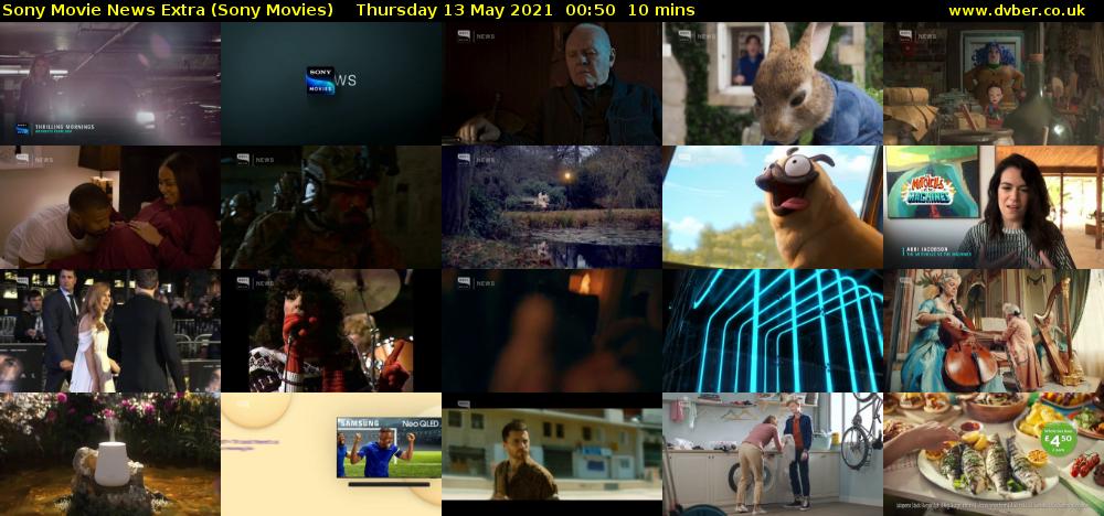 Sony Movie News Extra (Sony Movies) Thursday 13 May 2021 00:50 - 01:00