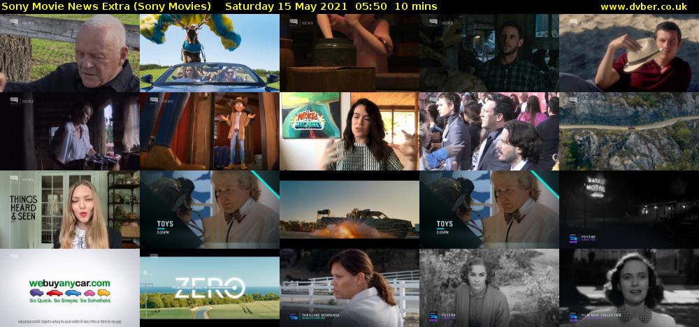 Sony Movie News Extra (Sony Movies) Saturday 15 May 2021 05:50 - 06:00