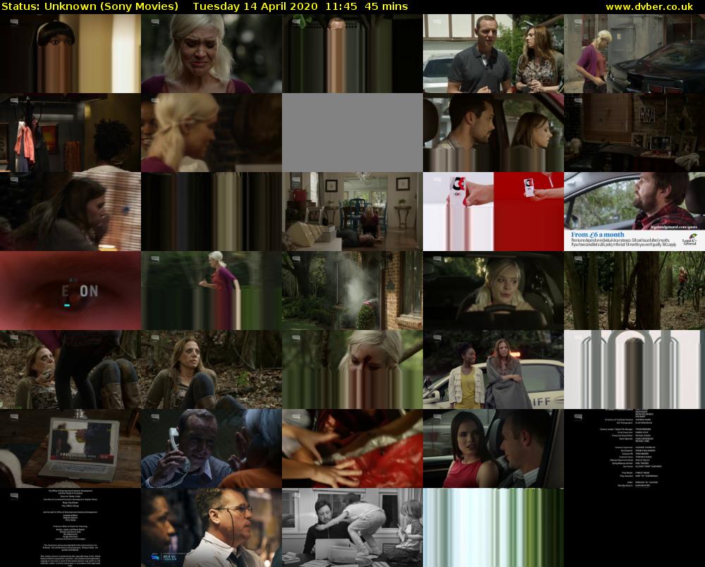 Status: Unknown (Sony Movies) Tuesday 14 April 2020 11:45 - 12:30