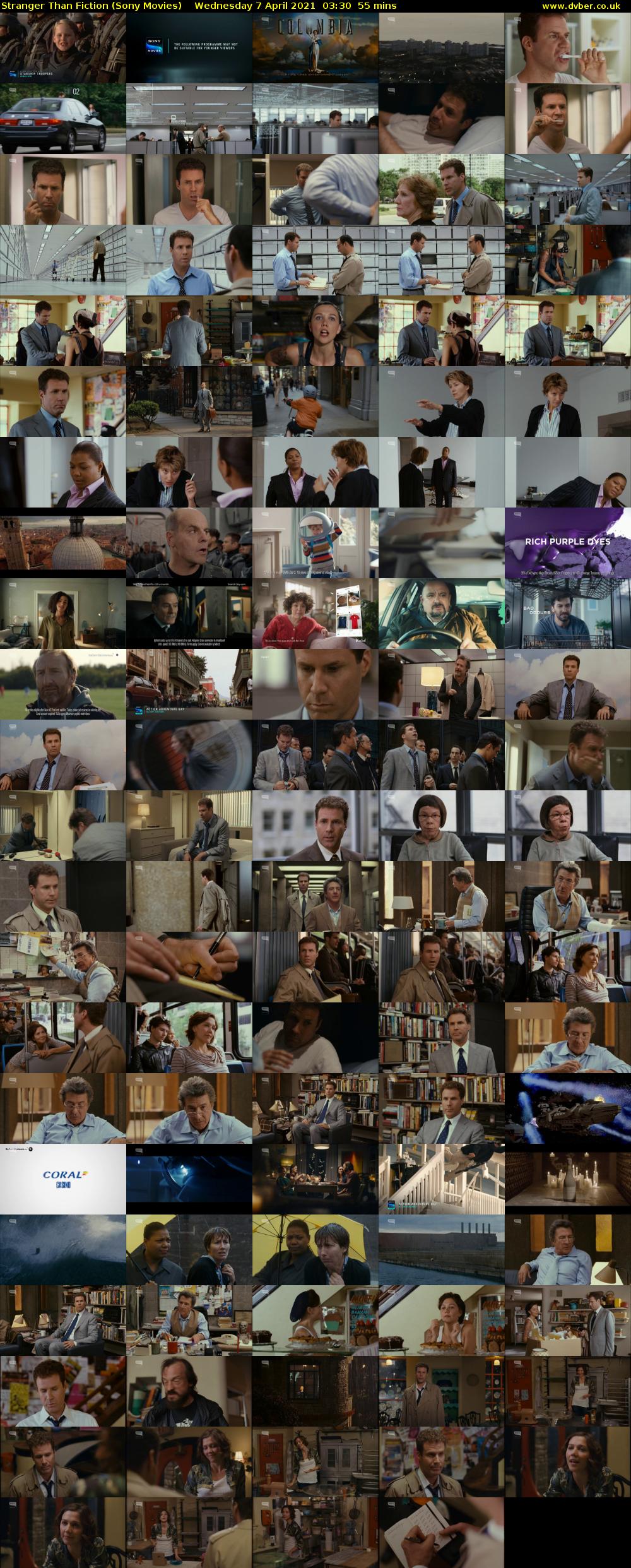 Stranger Than Fiction (Sony Movies) Wednesday 7 April 2021 03:30 - 04:25