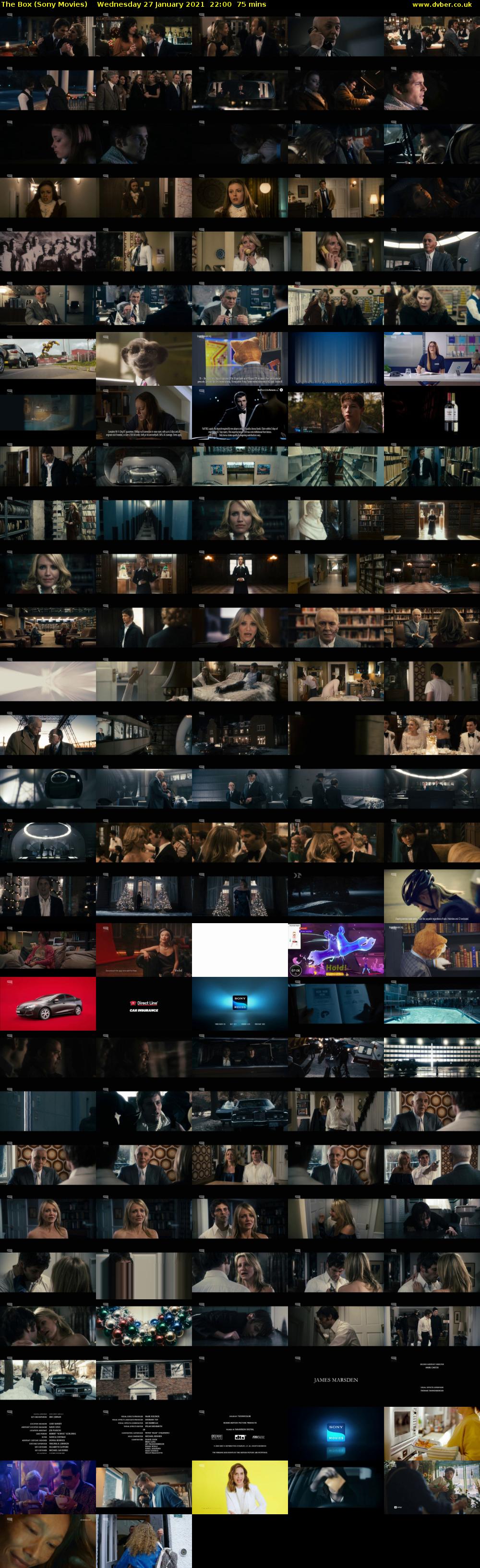 The Box (Sony Movies) Wednesday 27 January 2021 22:00 - 23:15