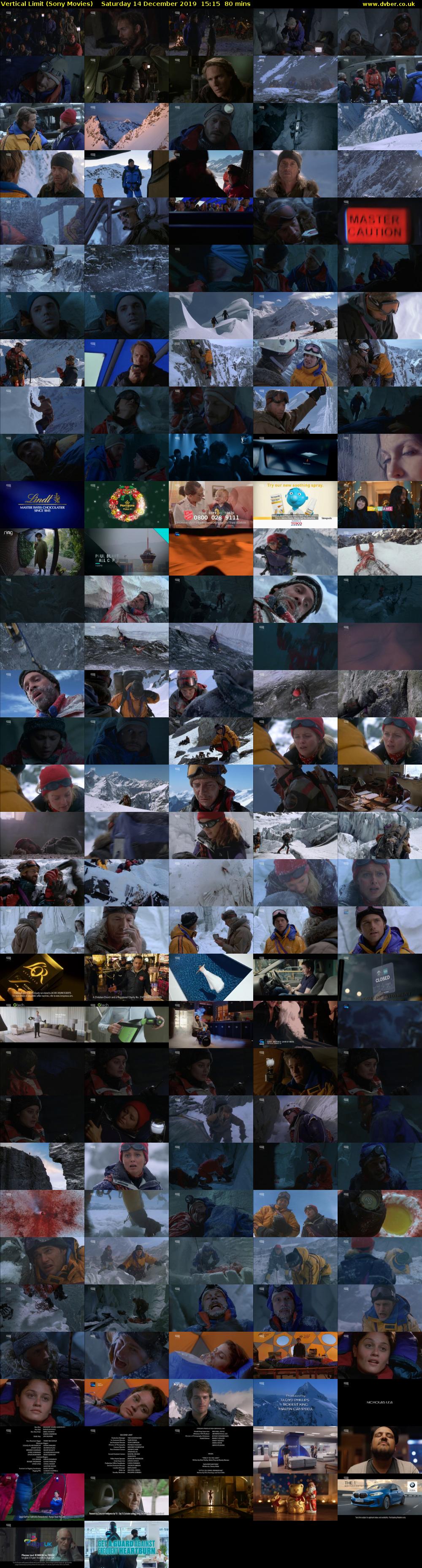 Vertical Limit (Sony Movies) Saturday 14 December 2019 15:15 - 16:35