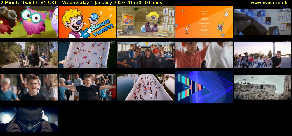 2 Minute Twist (TBN UK) Wednesday 1 January 2020 16:50 - 17:00
