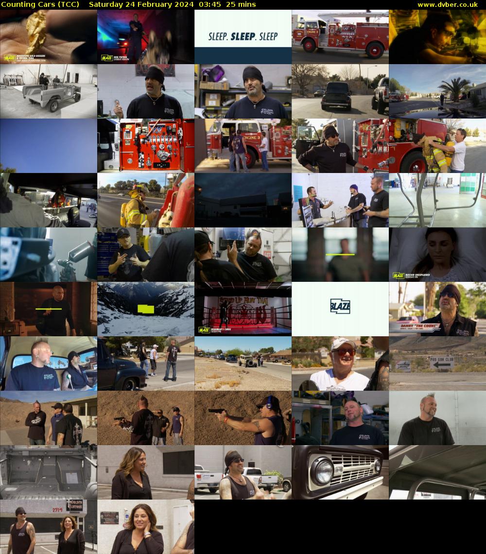 Counting Cars (TCC) Saturday 24 February 2024 03:45 - 04:10