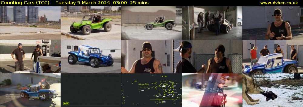 Counting Cars (TCC) Tuesday 5 March 2024 03:00 - 03:25
