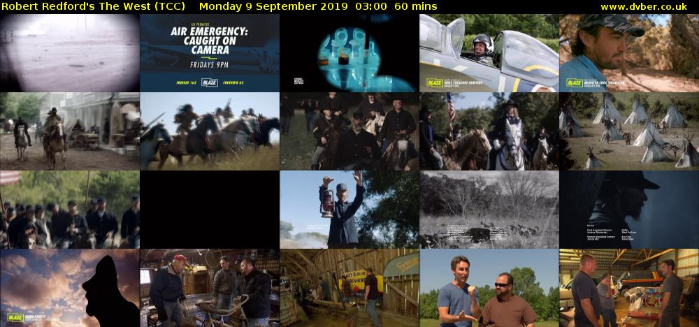 Robert Redford's The West (TCC) Monday 9 September 2019 03:00 - 04:00