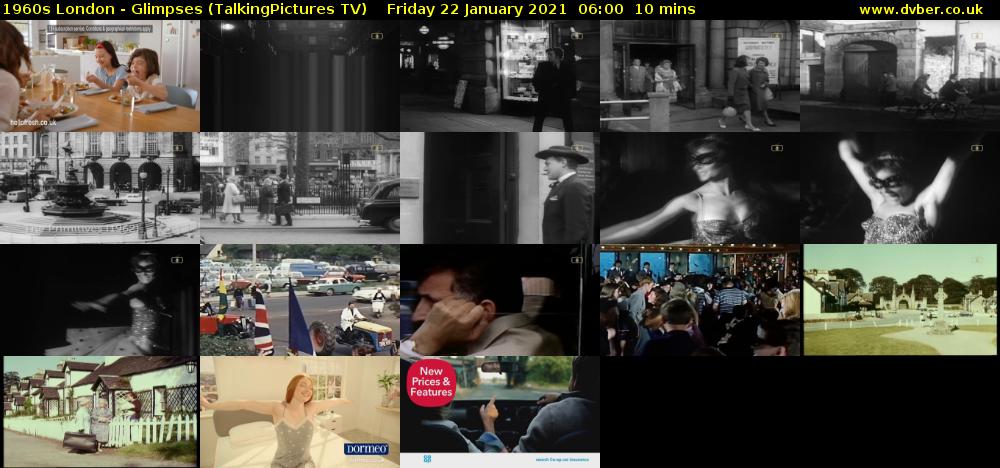 1960s London - Glimpses (TalkingPictures TV) Friday 22 January 2021 06:00 - 06:10