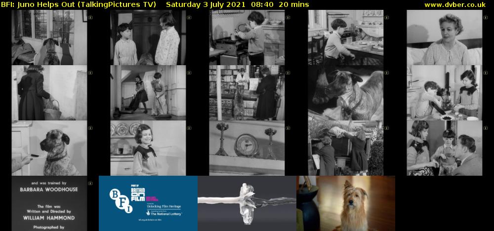 BFI: Juno Helps Out (TalkingPictures TV) Saturday 3 July 2021 08:40 - 09:00