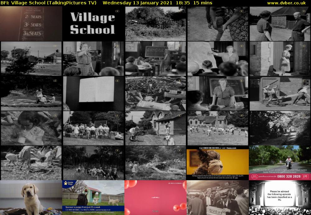 BFI: Village School (TalkingPictures TV) Wednesday 13 January 2021 18:35 - 18:50