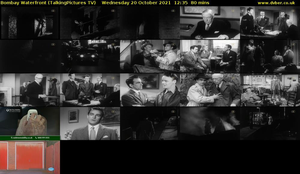 Bombay Waterfront (TalkingPictures TV) Wednesday 20 October 2021 12:35 - 13:55