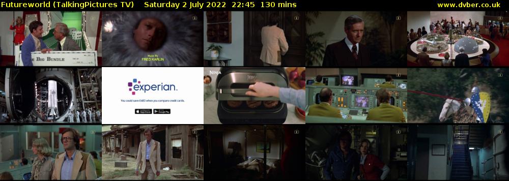 Futureworld (TalkingPictures TV) Saturday 2 July 2022 22:45 - 00:55
