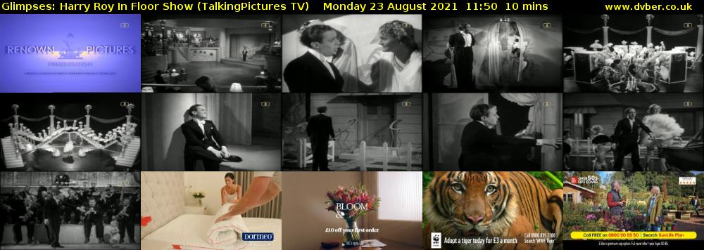 Glimpses: Harry Roy In Floor Show (TalkingPictures TV) Monday 23 August 2021 11:50 - 12:00