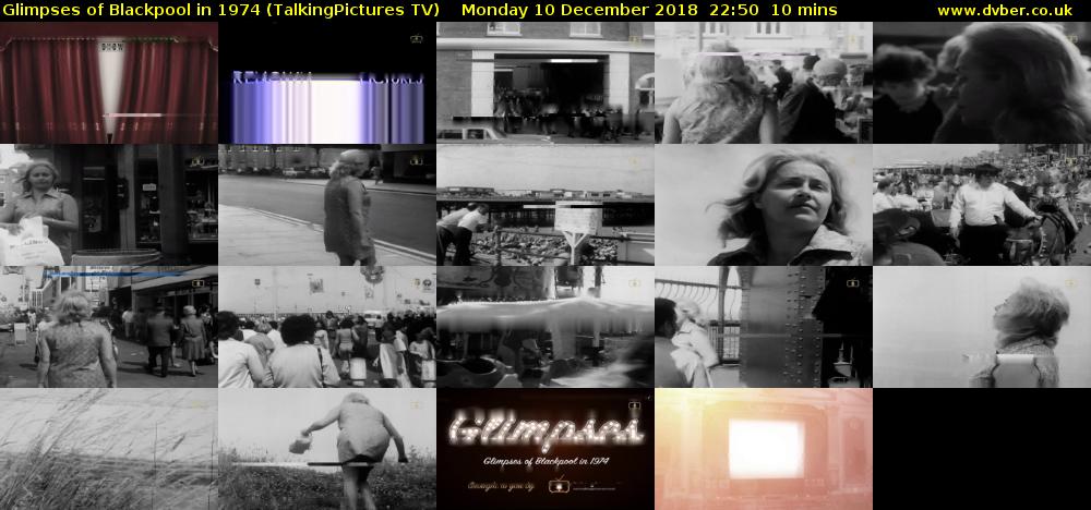 Glimpses of Blackpool in 1974 (TalkingPictures TV) Monday 10 December 2018 22:50 - 23:00