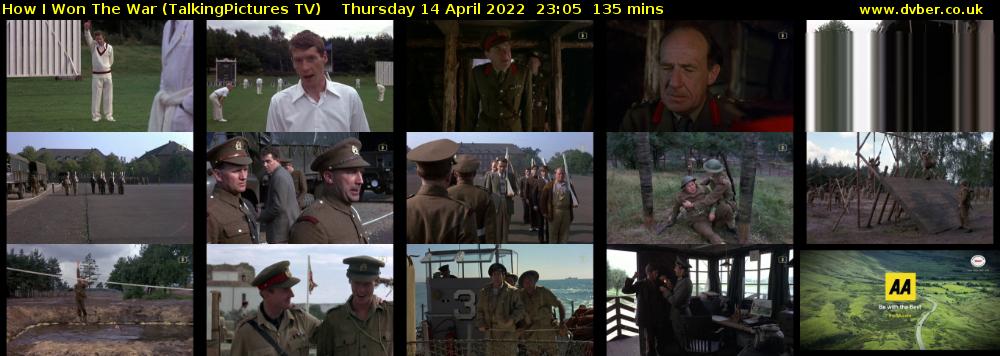 How I Won The War (TalkingPictures TV) Thursday 14 April 2022 23:05 - 01:20