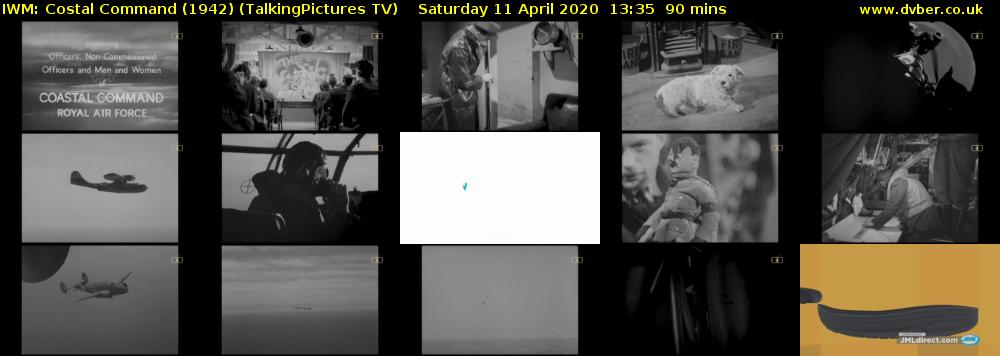 IWM: Costal Command (1942) (TalkingPictures TV) Saturday 11 April 2020 13:35 - 15:05