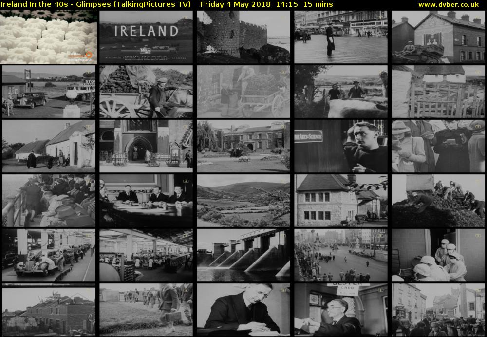 Ireland In the 40s - Glimpses (TalkingPictures TV) Friday 4 May 2018 14:15 - 14:30