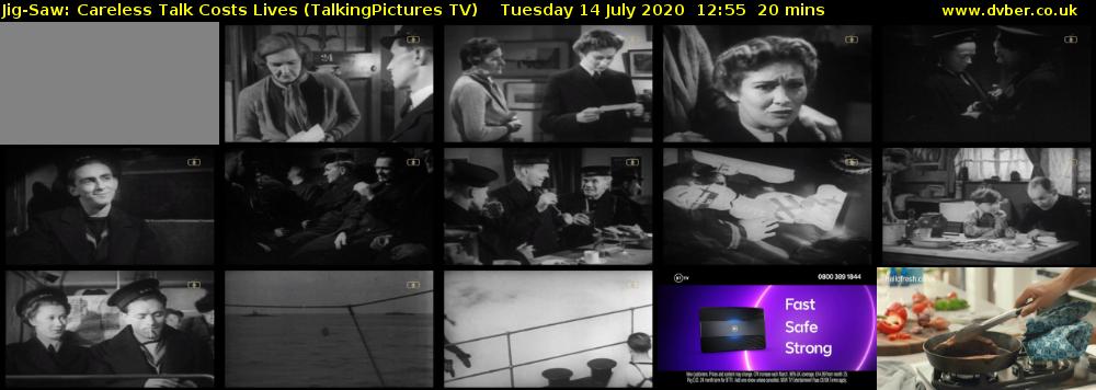 Jig-Saw: Careless Talk Costs Lives (TalkingPictures TV) Tuesday 14 July 2020 12:55 - 13:15