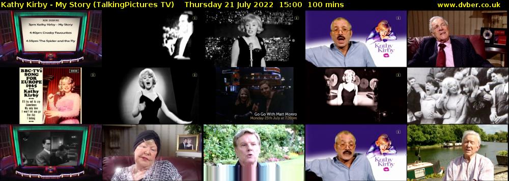 Kathy Kirby - My Story (TalkingPictures TV) Thursday 21 July 2022 15:00 - 16:40