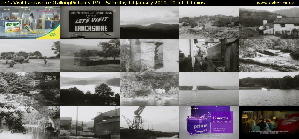 Let's Visit Lancashire (TalkingPictures TV) Saturday 19 January 2019 19:50 - 20:00