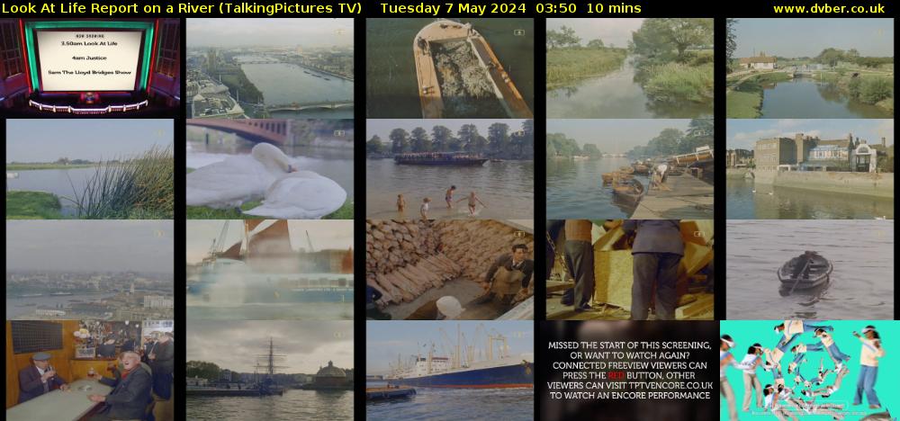 Look At Life Report on a River (TalkingPictures TV) Tuesday 7 May 2024 03:50 - 04:00