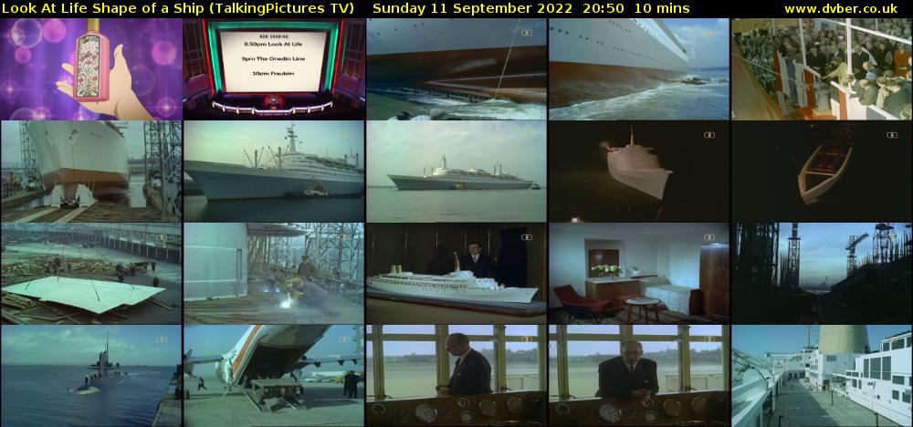 Look At Life Shape of a Ship (TalkingPictures TV) Sunday 11 September 2022 20:50 - 21:00