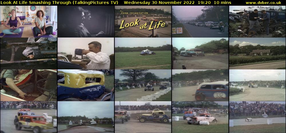 Look At Life Smashing Through (TalkingPictures TV) Wednesday 30 November 2022 19:20 - 19:30