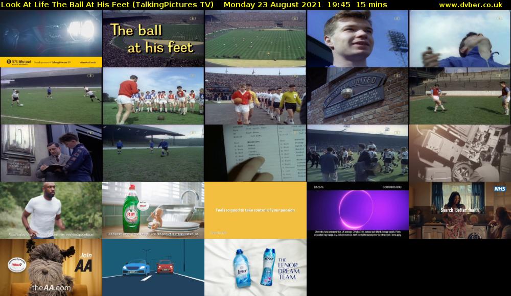 Look At Life The Ball At His Feet (TalkingPictures TV) Monday 23 August 2021 19:45 - 20:00