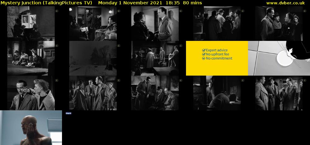Mystery Junction (TalkingPictures TV) Monday 1 November 2021 18:35 - 19:55