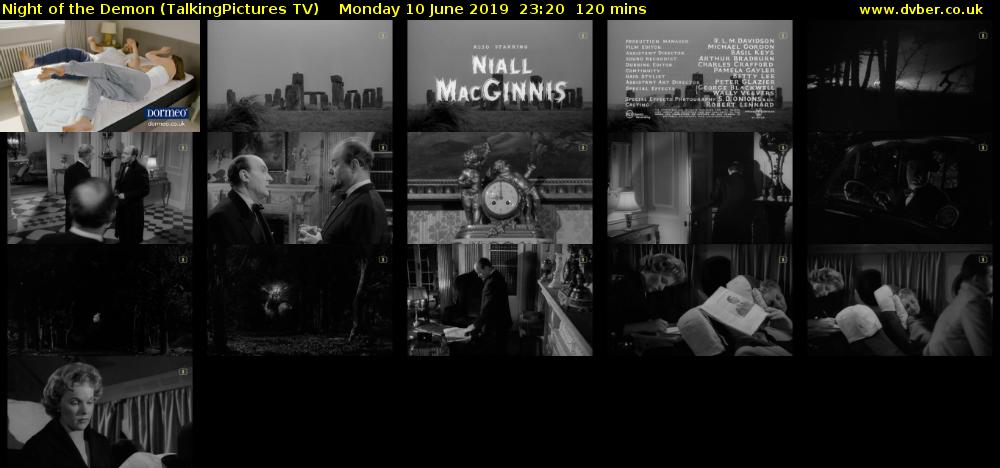 Night of the Demon (TalkingPictures TV) Monday 10 June 2019 23:20 - 01:20