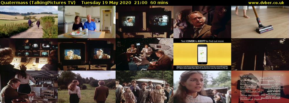 Quatermass (TalkingPictures TV) Tuesday 19 May 2020 21:00 - 22:00