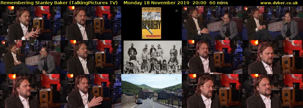 Remembering Stanley Baker (TalkingPictures TV) Monday 18 November 2019 20:00 - 21:00