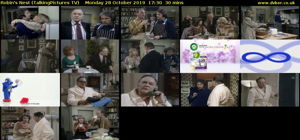 Robin's Nest (TalkingPictures TV) Monday 28 October 2019 17:30 - 18:00