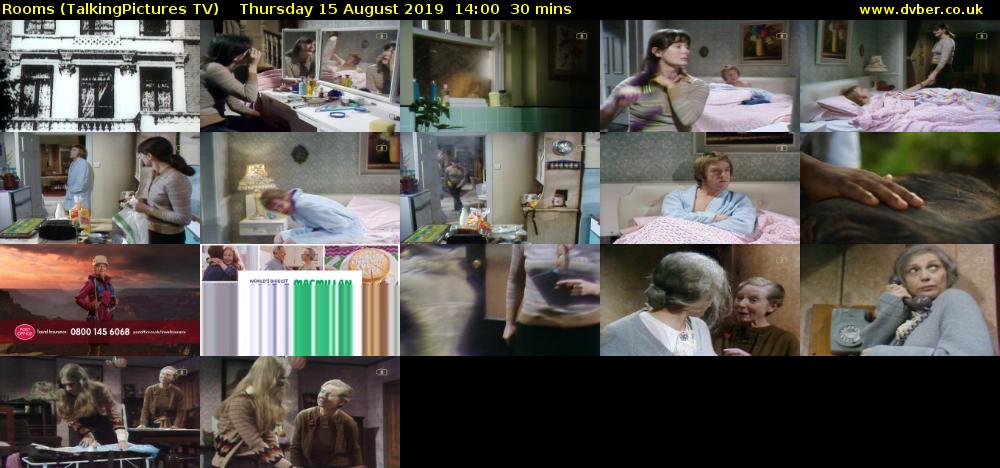 Rooms (TalkingPictures TV) Thursday 15 August 2019 14:00 - 14:30