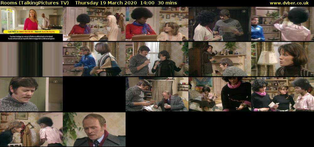 Rooms (TalkingPictures TV) Thursday 19 March 2020 14:00 - 14:30