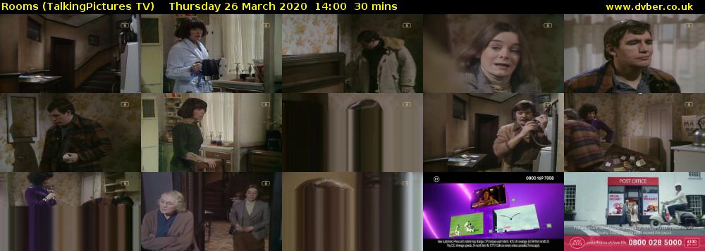 Rooms (TalkingPictures TV) Thursday 26 March 2020 14:00 - 14:30