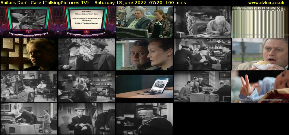 Sailors Don't Care (TalkingPictures TV) Saturday 18 June 2022 07:20 - 09:00
