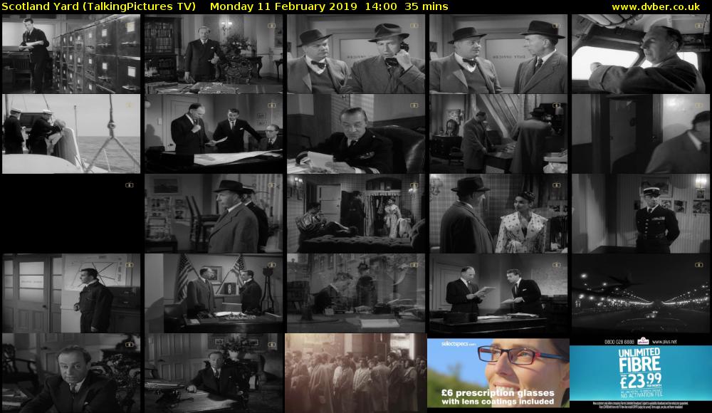 Scotland Yard (TalkingPictures TV) Monday 11 February 2019 14:00 - 14:35