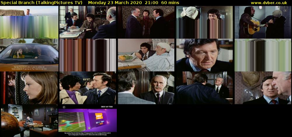 Special Branch (TalkingPictures TV) Monday 23 March 2020 21:00 - 22:00