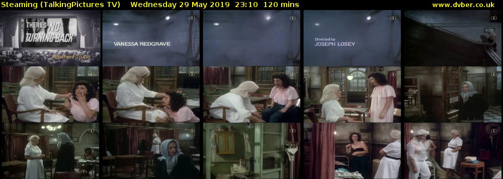 Steaming (TalkingPictures TV) Wednesday 29 May 2019 23:10 - 01:10
