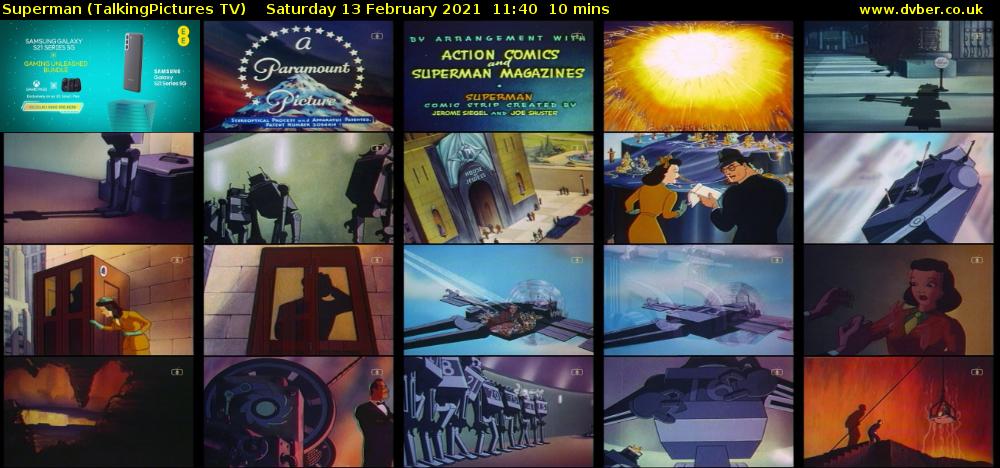 Superman (TalkingPictures TV) Saturday 13 February 2021 11:40 - 11:50