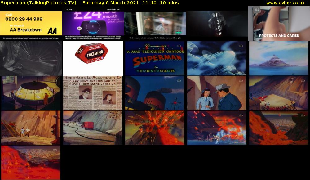 Superman (TalkingPictures TV) Saturday 6 March 2021 11:40 - 11:50
