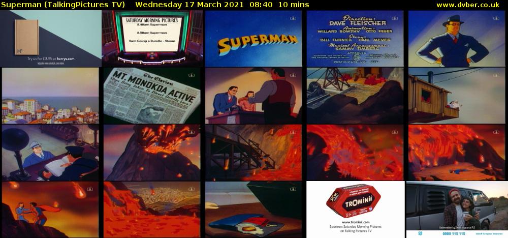 Superman (TalkingPictures TV) Wednesday 17 March 2021 08:40 - 08:50